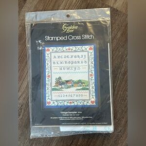 Golden Bee Stitchery The Village Sampler‎ Stitch Kit 16"x20" #20134 NEW
